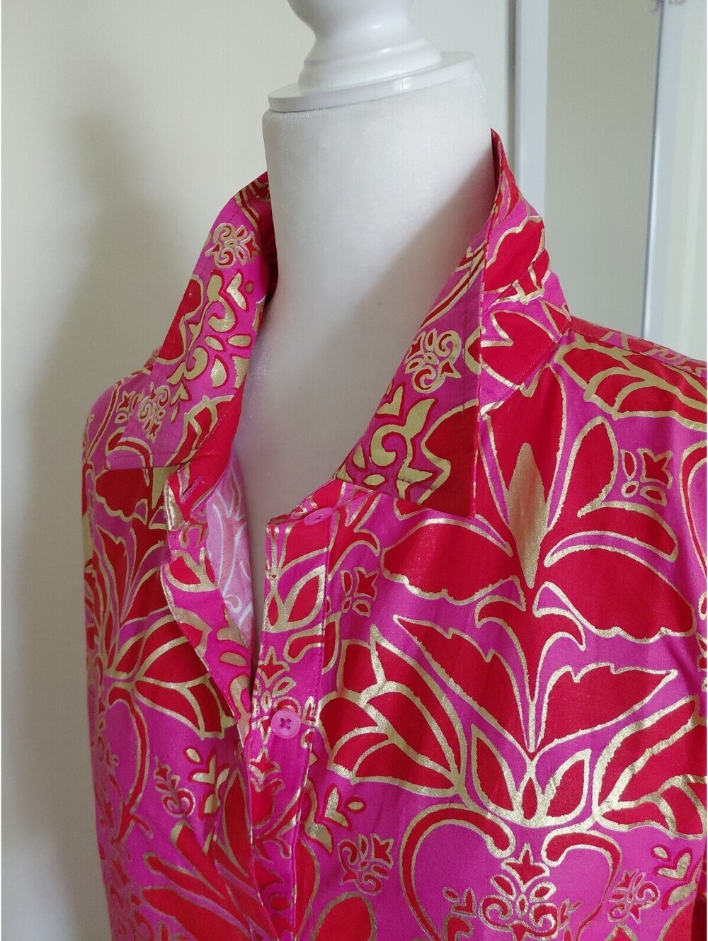 Jude Connally Sharon Top Cotton Voile Multicolor Size XL EUC #847 - Picture 9 of 10
